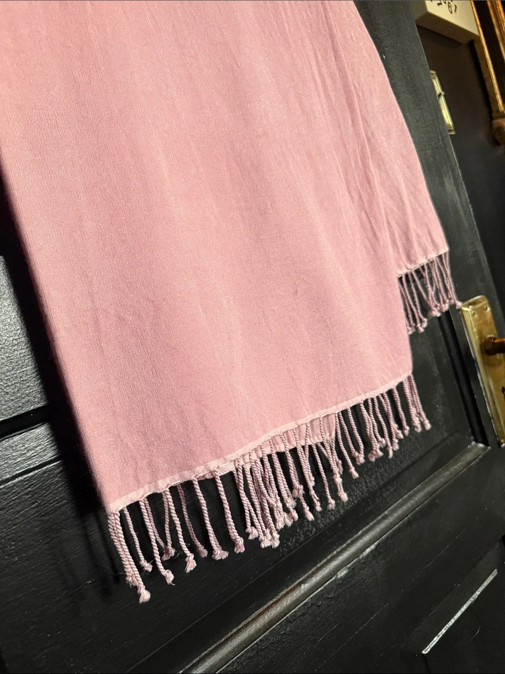 100% Pure Cashmere Elegant Pink Scarf 78”L